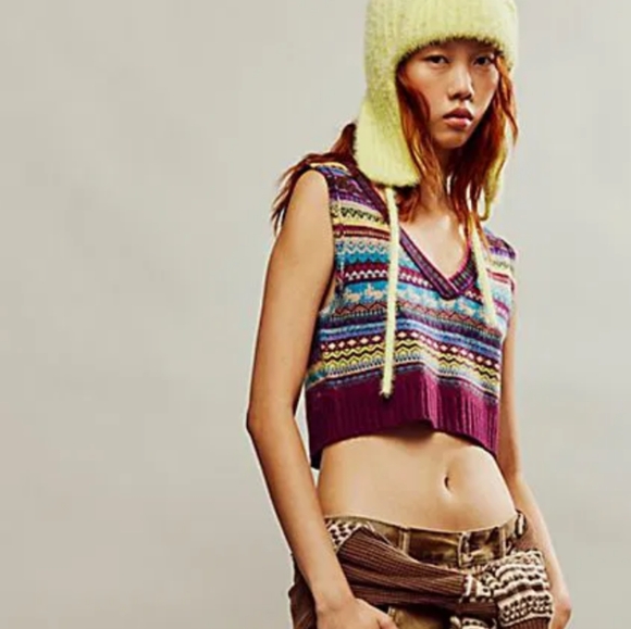NWT Free People Fran Sweater Vest - Picture 2 of 7